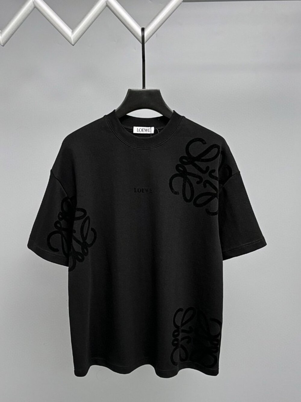 Classic Men's Loewe Casual Short-Sleeve Black